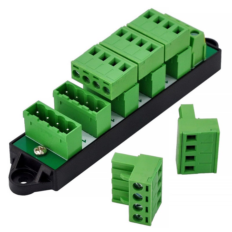 OONO 16Amp 300V 4x6 Position Pluggable Terminal Block Distribution Module. D-1654GP - Image 2